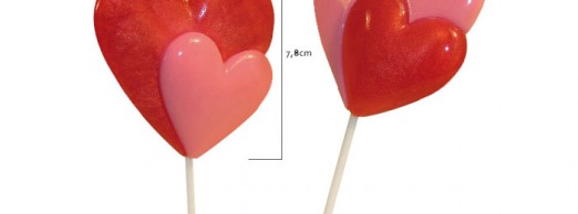 12 Lollipop Duo Heart